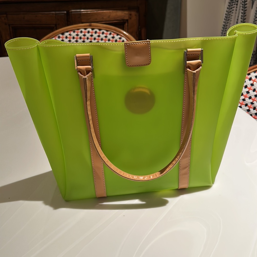 LAI Made in Italy Green Jelly Tote Bag